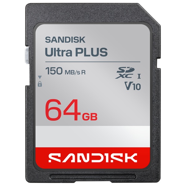 SANDISK SD Ultra PLUS 64GB SDSDUBC-064G-JNJIN