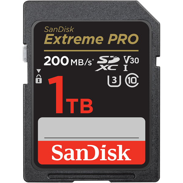 SanDisk Extreme PRO SDXC UHS-Iカード 1TB