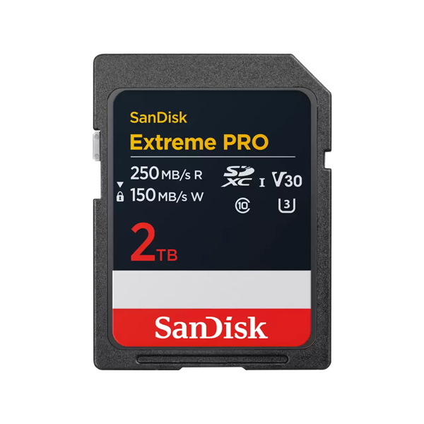SanDisk Extreme PRO SDXC UHS-Iカード 2TB