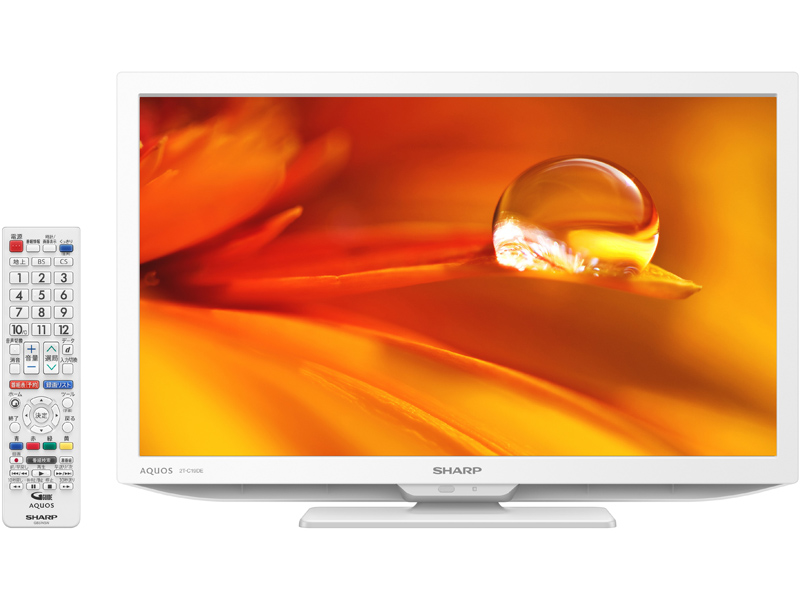 19V型地上・BS・110度CSデジタルハイビジョンLED液晶テレビ 外付HDD対応 ホワイト系