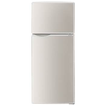 直冷式冷蔵庫 片開きドア 128L シルバー系