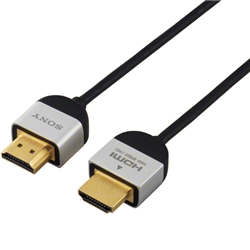 イーサネット対応 スリムタイプ HIGH SPEED HDMIケーブル 2m ブラック