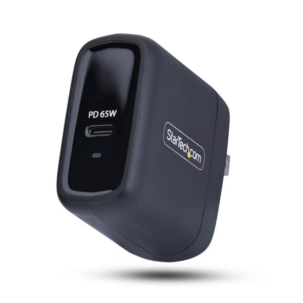 USB充電器/1ポートUSB-C/最大65W/PD対応/GaN採用/ブラック/急速充電 Type-C 電源アダプター