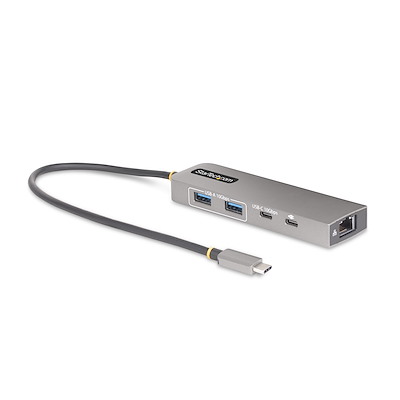 USB-Cハブ/3ポート/2x A + 1x C/USB 3.2 Gen 2/100W PD/LAN/高速転送 充電