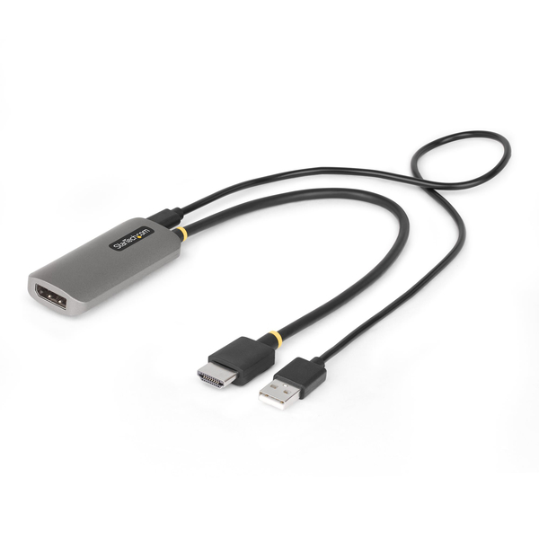 HDMI 2.1 - DisplayPort 1.4変換ケーブル/30cm/8K60Hz/アクティブ/高画質コンバーター