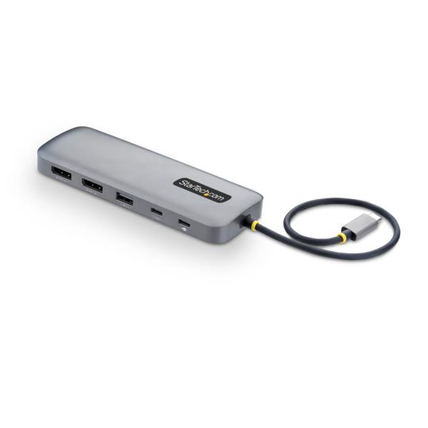 USB-Cハブ/2画面 4K DisplayPort/100W PD/LAN/10-in-1 ドッキングステーション