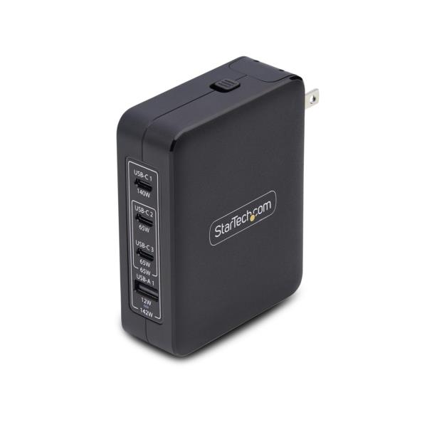 USB充電器/4ポート（3 USB-C +1 USB-A）/最大140W/PD 3.1対応/GaN採用/急速充電