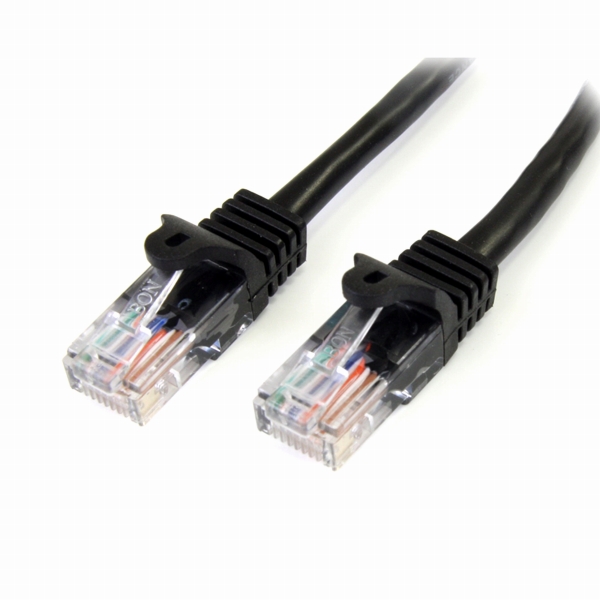 カテゴリ5eLANケーブル7mブラックツメ折れ防止RJ45コネクタCat5eUTPイーサネットケーブル