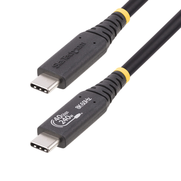 USB4ケーブル/50cm/Type-C/40Gbps/240W/8K120Hz/DP Alt/USB-IF/高速充電