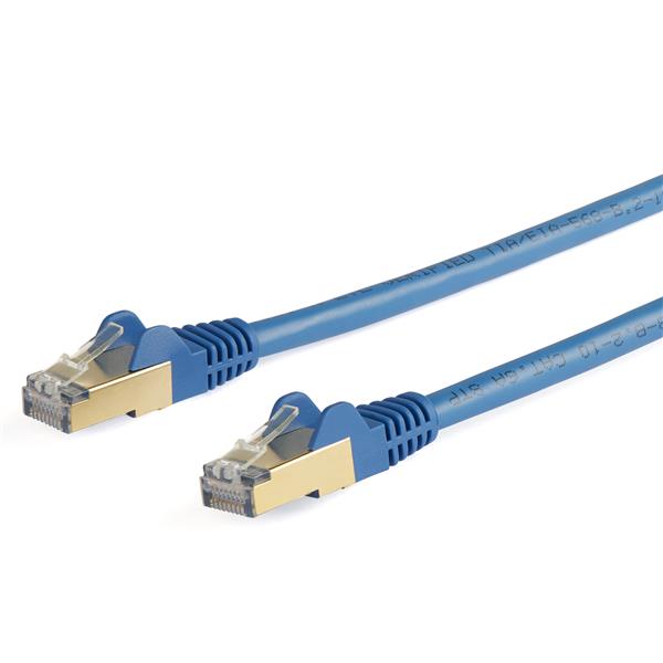 カテゴリー6aLANケーブル7mブルーツメ折れ防止RJ45コネクタCAT6aイーサネットケーブル