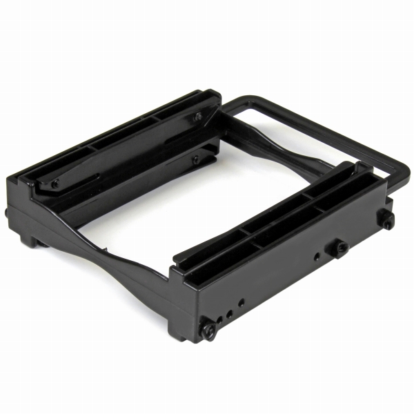 3.5インチベイ対応2x2.5インチSSD/HDD変換マウンタ工具不要デスクトップPCコンピュータ用変換ブラケット