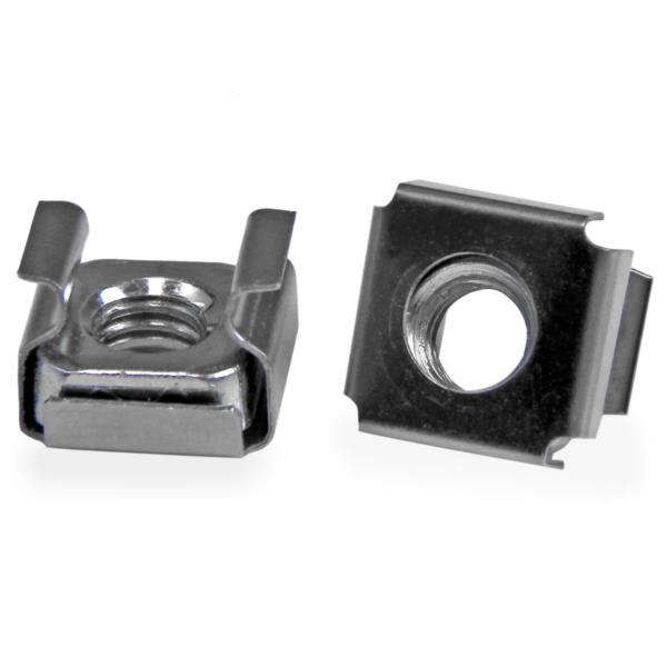 M6ケージナット/50個入り/19インチラックマウント用/サーバーラックキャビネット棚板ネットワーク/AV機器取り付け用