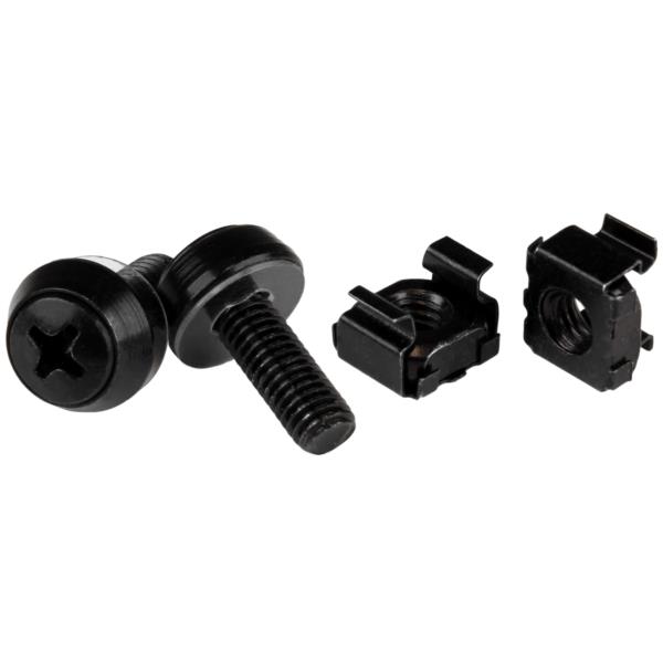 M6ネジ(12mm)&ケージナット50個セットブラック