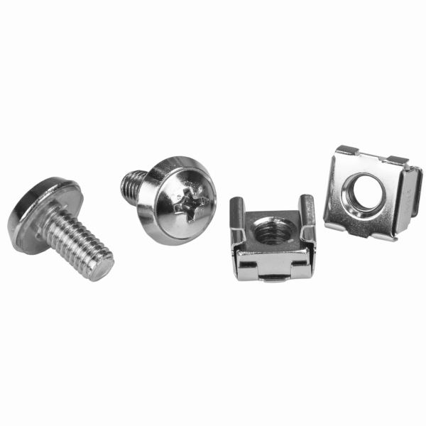M6ネジ(12mm)&M6ケージナット20セットサーバーラック/キャビネットへの取付け専用ケージナット&ネジセット