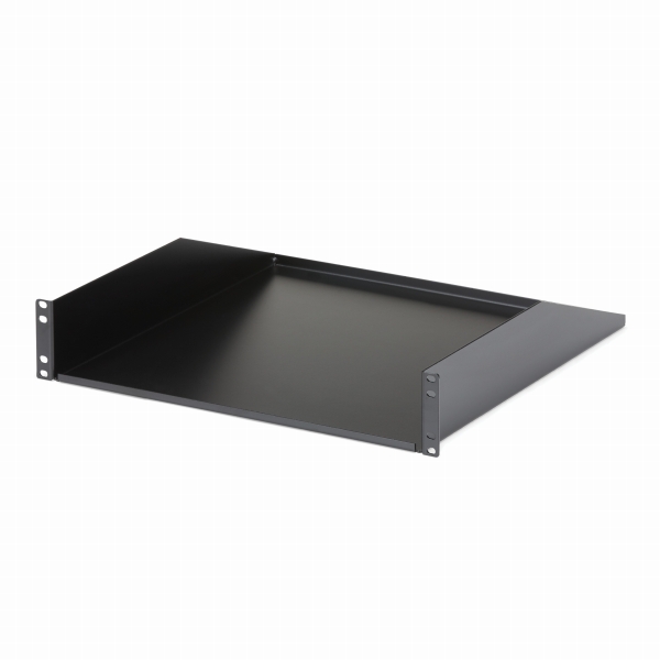 2U固定式サーバーラックマウント棚板カンチレバー型許容荷重56kg奥行き457mm