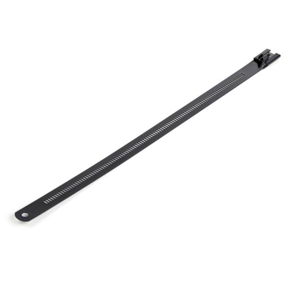 ステンレス結束バンド/金属センサー検知対応ケーブルタイ/50本入りパック/長さ22.5cm/幅7mm/ケーブル束の直径55mm/引張強度45kg
