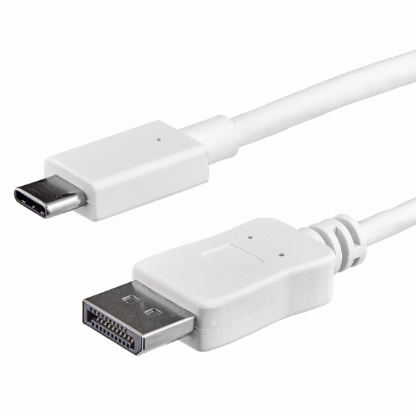 USB-C-DisplayPortディスプレイ変換ケーブルUSBType-C-ディスプレイポート変換アダプタ1m4K/60Hzホワイト
