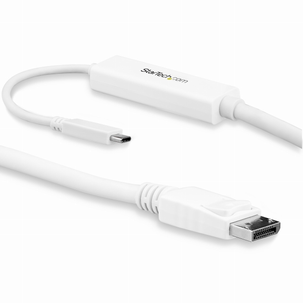USB-C-DisplayPortディスプレイ変換ケーブルUSBType-C-ディスプレイポート変換アダプタ3m4K/60Hzホワイト