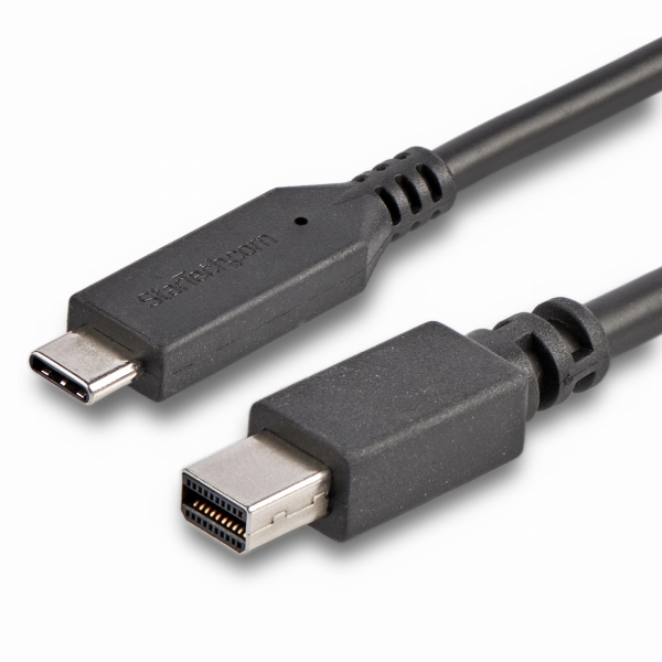1.8mUSB-C-MiniDisplayPortケーブル4K/60HzブラックUSBType-C-mDPケーブル
