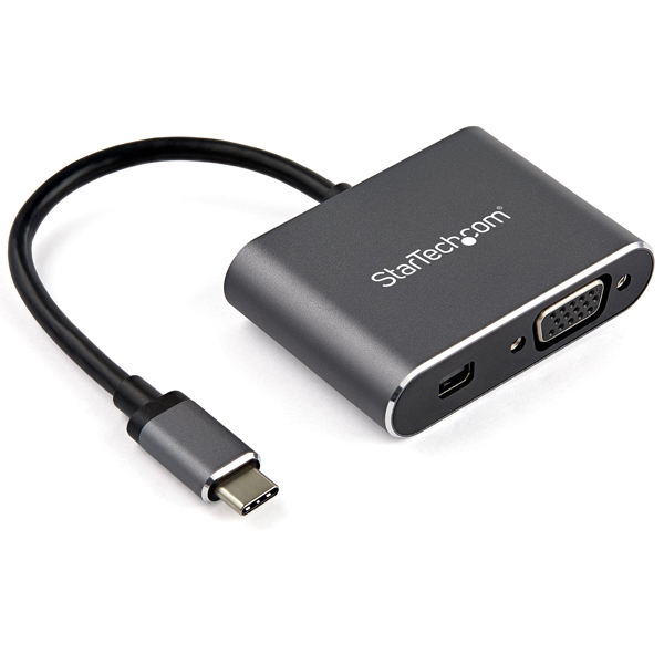 USBType-Cマルチ変換アダプタMiniDisplayPort(4K/60Hz)またはVGA出力アルミ筐体HDR対応