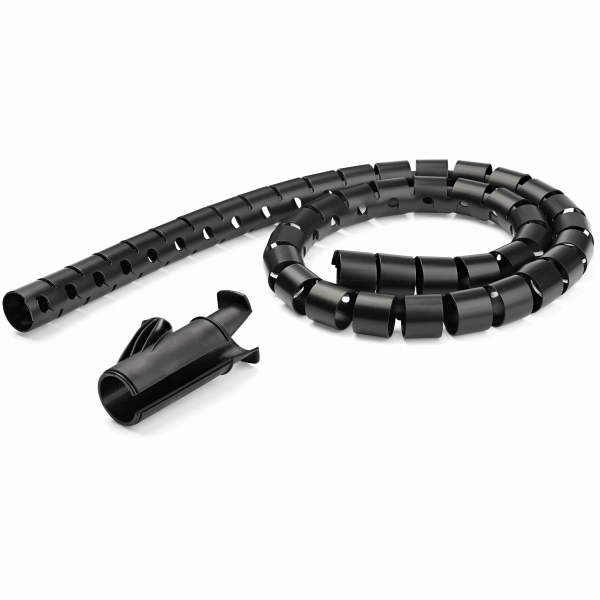 ケーブルまとめスパイラルチューブ1.5m直径25mmケーブル挿入具付属