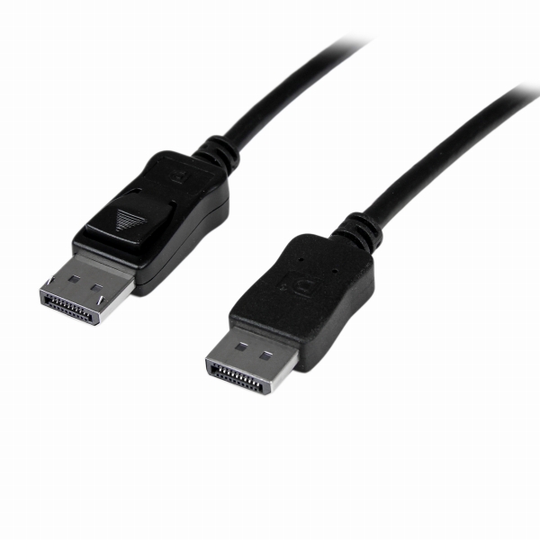 DisplayPort ケーブル/10m/4K30Hz/アクティブ/ラッチ付きDPコネクター/ブラック