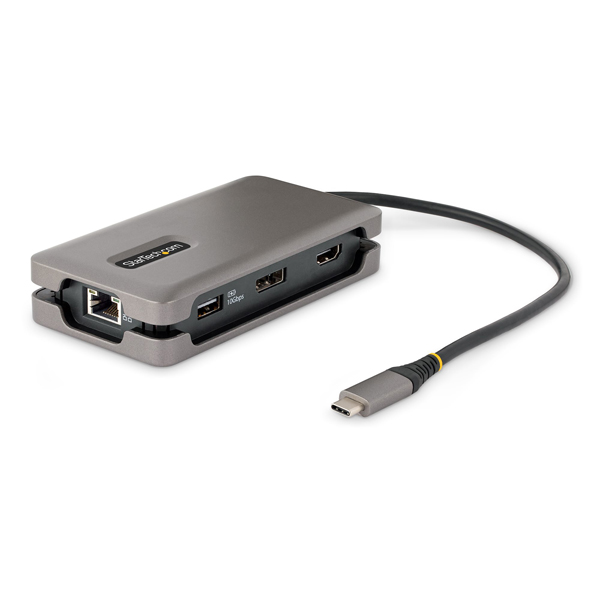 マルチポートアダプター/USB-C接続/シングルモニター/4K60HzHDMI2.0bまたはDisplayPort