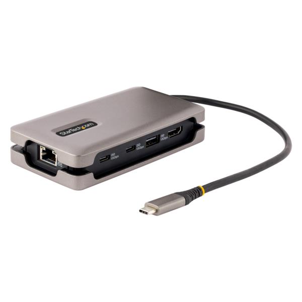 マルチポートアダプター/USB-C接続/シングルモニター/4K60HzHDMI2.0b/100WUSBPDパススルー/USB3.2Gen210Gbpsハブ（2xUSB-C、1xUSB-A）