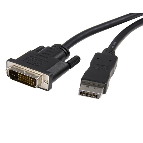 DisplayPort-DVI変換ケーブル3mディスプレイポート/DPオスDVI-D(25ピン)オス1920x1200ブラック