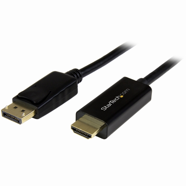 DisplayPort-HDMI変換ケーブル5m4K解像度/UHD対応ディスプレイポート/DP-HDMIアダプタ(ケーブル内蔵)オス/オス