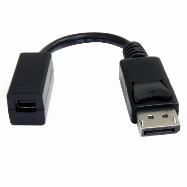 15cmDisplayPort-MiniDisplayPort変換ケーブルアダプタディスプレイポート(オス)-ミニディスプレイポート(メス)