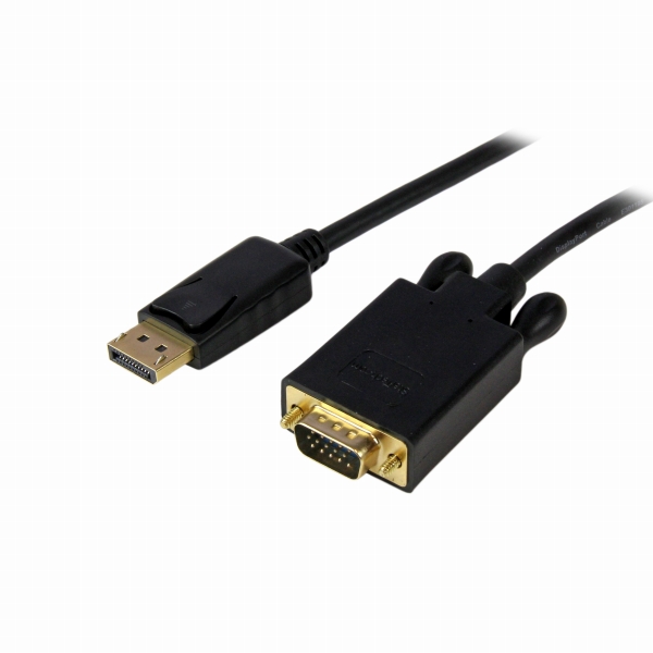 DisplayPort-VGA変換ケーブル4.5mディスプレイポート/DP（オス）-VGA（オス）1920x1200ブラック