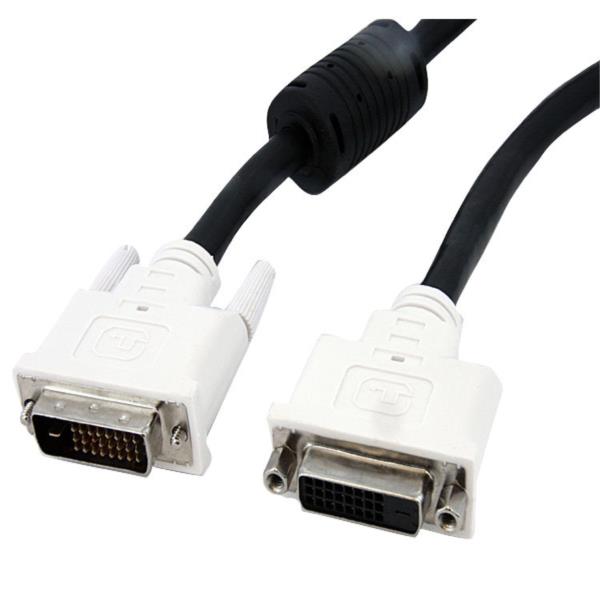 DVI-Dデュアルリンクモニタ延長ケーブル2mDVI-D(25ピン)-DVI-D(25ピン)オス-メス2560x1600