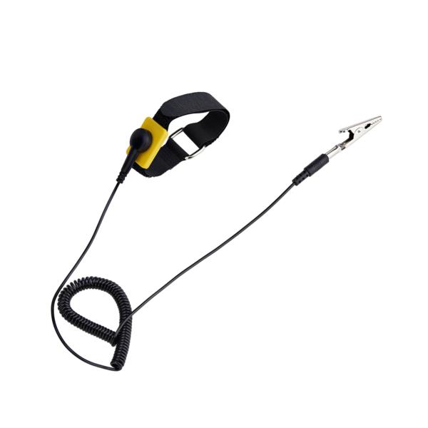 静電気防止リストストラップ/帯電防止/1.5m 脱着式アースコード付属/ESD対応 調整可能/静電気対策 リストバンド