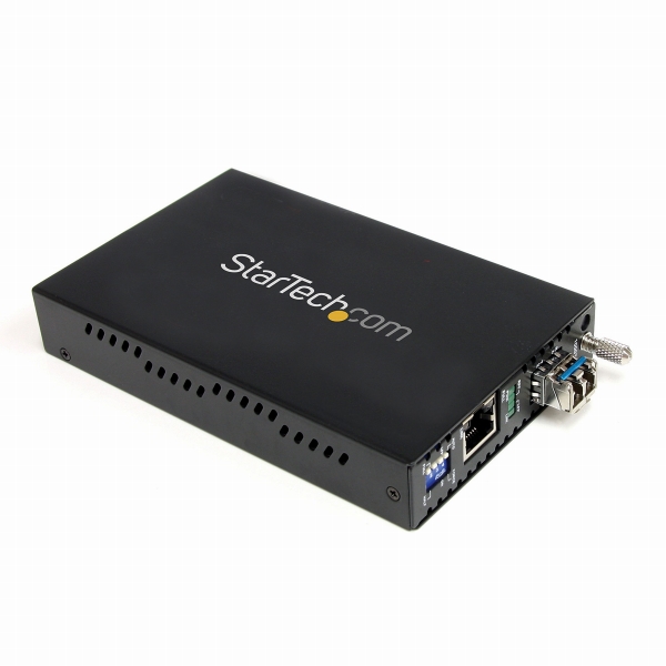 ギガビットイーサネット対応光メディアコンバータ 1000BASE-T(RJ45) - 1000BASE-LX(シングルモード/ LC) 40km