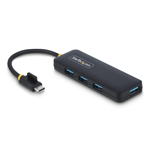 USB-Cハブ/4ポート USB-A/USB 3.0 5Gbps/過電流保護/バスパワー/ポータブル USBスプリッター