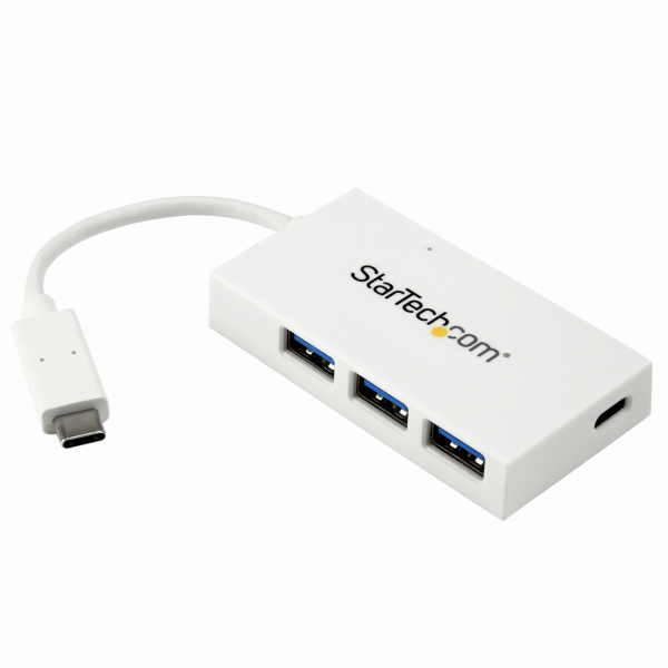 USBType-C接続4ポート増設USB3.0ハブUSB-C-1xUSB-C/3xUSB-AホワイトUSBバスパワー対応