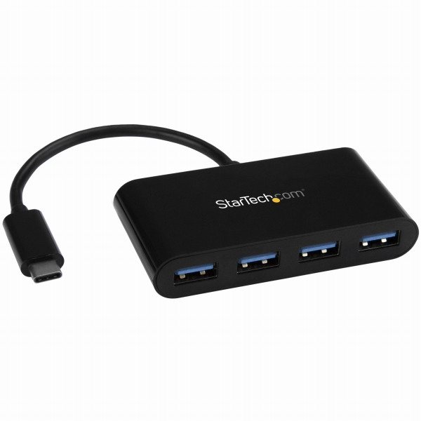 4ポート増設USB3.0ハブUSBType-C接続USB-C-4xUSB-AUSBバスパワー対応USB3.1Gen1(5Gbps)対応