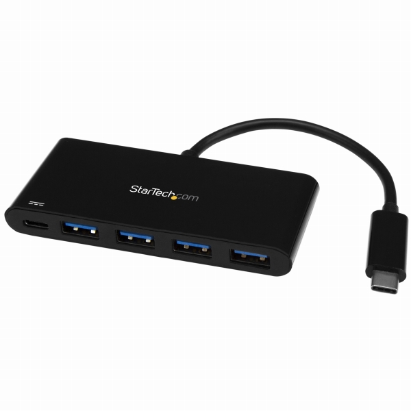 4ポート増設USB3.0ハブUSBType-C接続USB-C-4xUSB-AUSB給電(PowerDelivery)対応