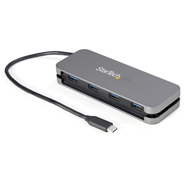4ポートUSB-Cハブ/4xUSB-A/5GbpsUSB3.2/3.1Gen1準拠Type-Cハブ/バスパワー対応/28.5cmケーブル