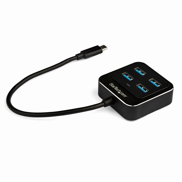 4ポートUSBType-CハブUSB-C-USB3.1Gen2ハブ(10Gbps)バスパワー対応4xUSB-Aポート搭載USB-CHUB