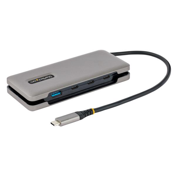 USB-Cハブ/4ポート/1xUSB-A&3xUSB-C/10GbpsUSB3.1/3.2Gen2/Thunderbolt3/4対応/バスパワー
