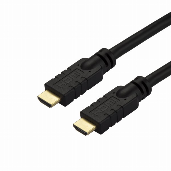 ハイスピードHDMIアクティブケーブル 15m 信号増幅回路内蔵 CL2定格 4K/60Hz 4K2K解像度 ブラック