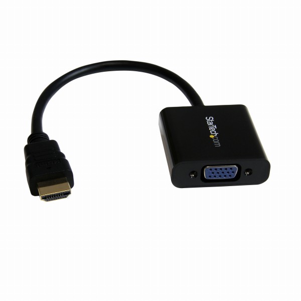 HDMI-VGA変換アダプタ/コンバータHDMI(19ピン)-アナログRGB(D-Sub15ピン)変換コネクタオス/メス1920x1080