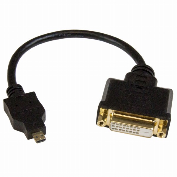 MicroHDMI-DVI-D変換ケーブル20cmマイクロHDMI(オス)-DVI-D(メス)