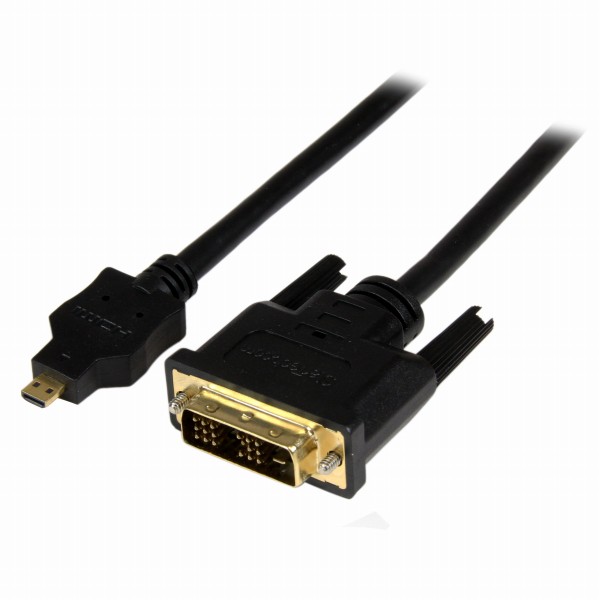 MicroHDMI-DVI-D変換ケーブル1mマイクロHDMI(19ピン)オス-DVI-D(19ピン)オス1920x1200