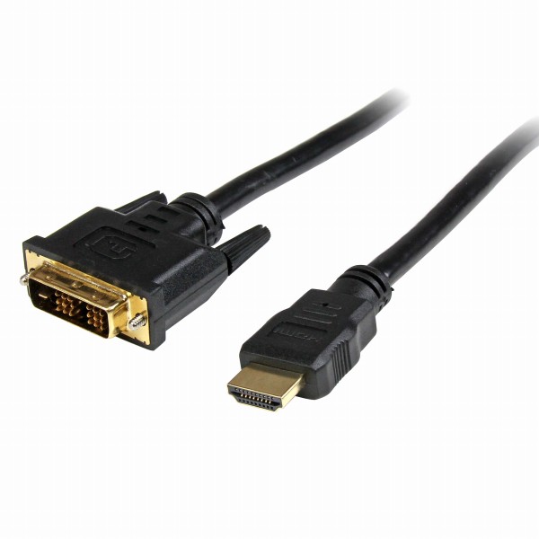 1mHDMI-DVI-D変換ケーブルHDMI(19ピン)-DVI-D(19ピン)オス/オス