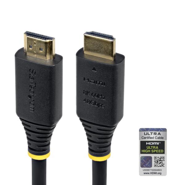 HDMI 2.1ケーブル/2m/8K60Hz/48Gbps/HDR10+ eARC/柔らか/TV モニター接続用