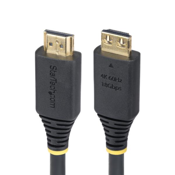 HDMI 2.0ケーブル/30cm/抜け防止コネクター/ハイスピード/4K60Hz/HDR10/ブラック/抜けにくい