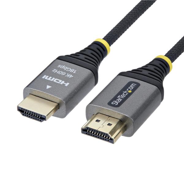 HDMI 2.0ケーブル/フレキシブル/50cm/4K60Hz/18Gbps/Premium HDMI/会議室AV環境用